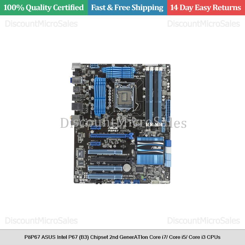 P8p67 Asus Intel P67 Chipset 2nd Generation Core I7 Core I5 Core I3 Cpus Ebay